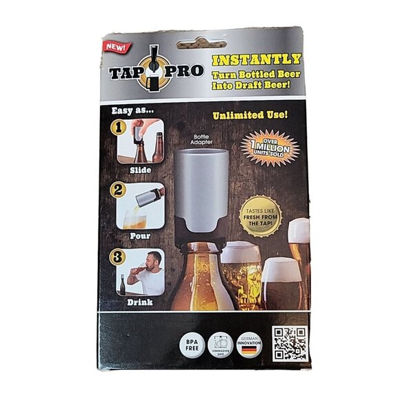 Tap Pro Turn Bottled Beer Into Draft Instantly NEW As Seen On TV SEALED NIB Dad - Picture 3 of 5
